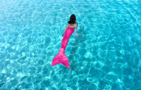 AquaTail - kleine Meerjungfrauflosse, PINK